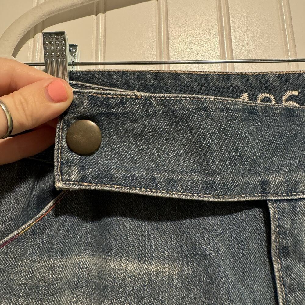 Vintage Y2K GAP Low Rise Jeans Studded Crossover Waist Size 8 - Picture 5 of 9